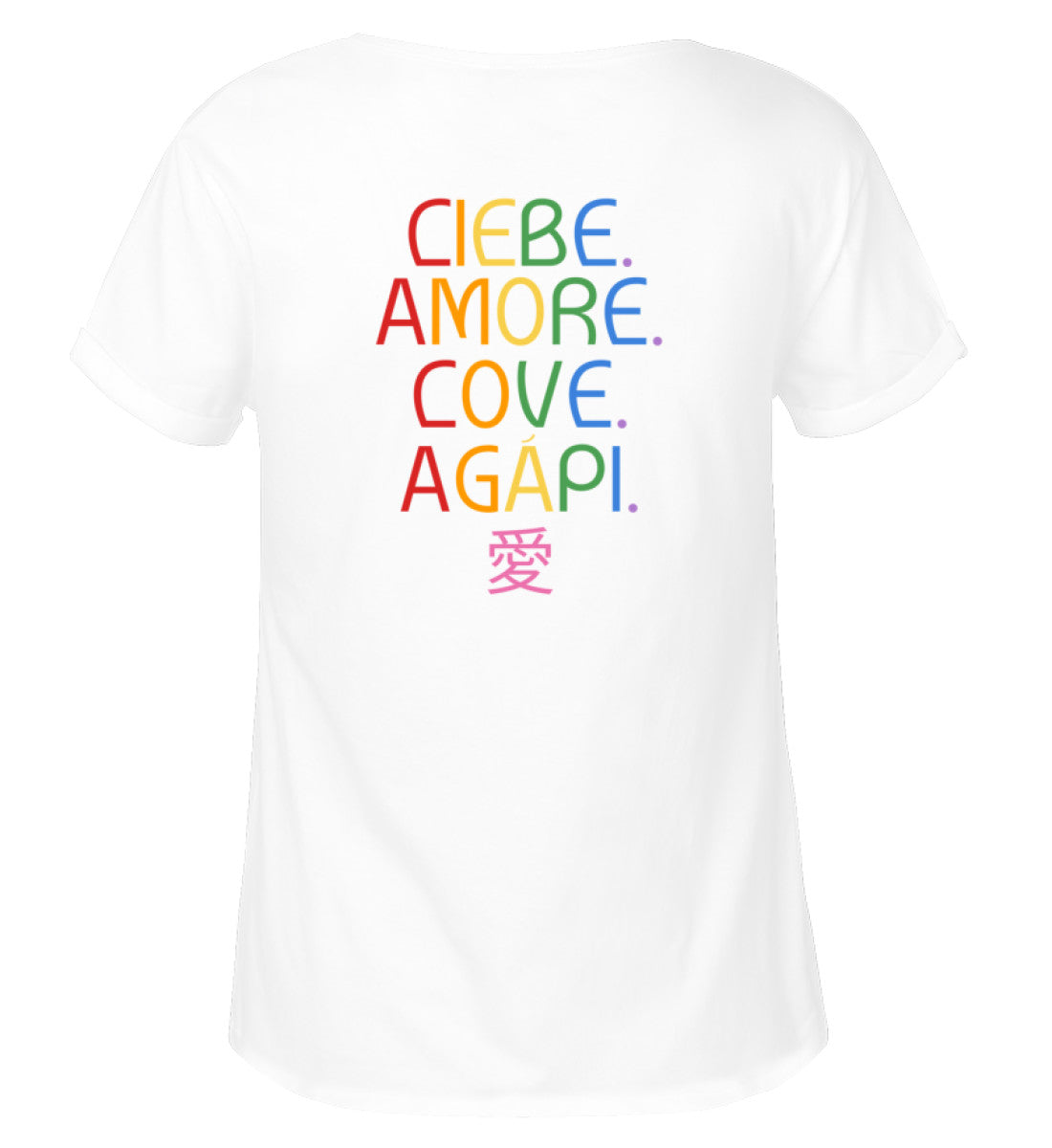 LIEBE.  - Damen RollUp T-Shirt