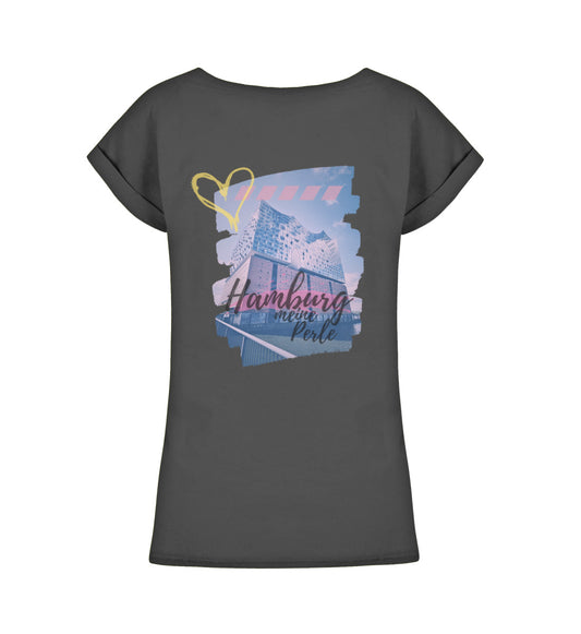 HamburgPerle  - Damen Extended Shoulder T-Shirt